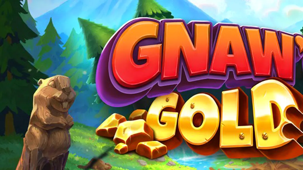 Interface do jogo Gnaw’n Gold com tema de castores